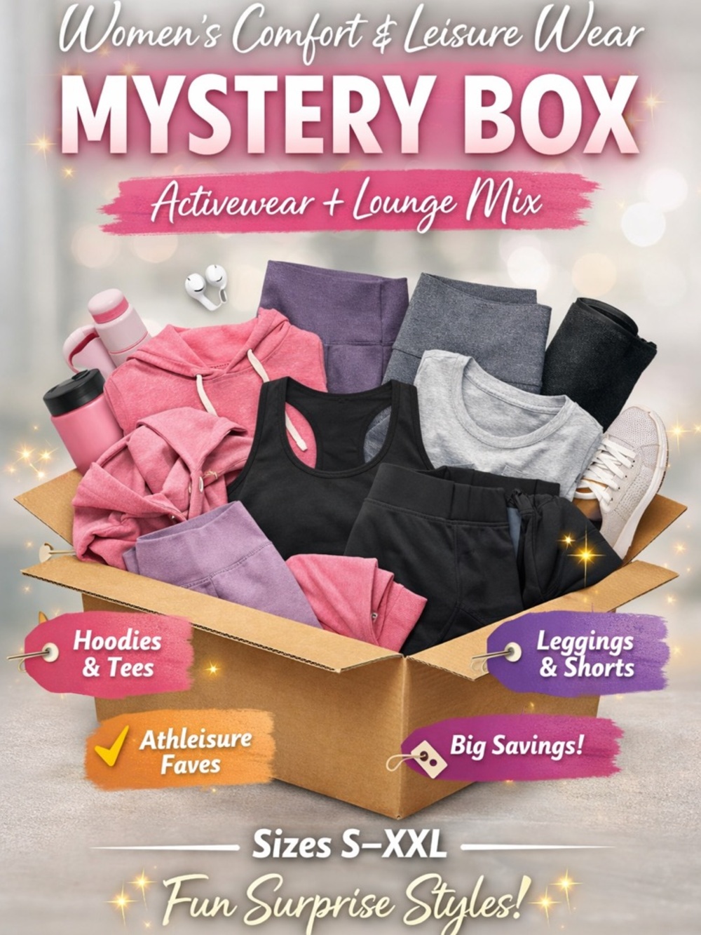 Mystery Box of Women’s Athletic Workout Apparel